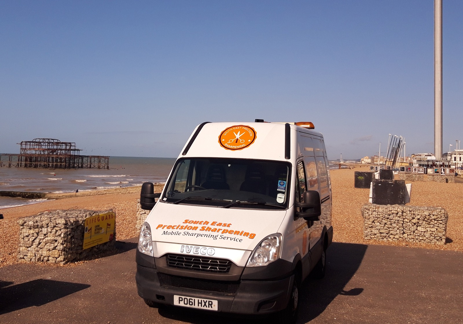 South East Precision Sharpening van — fully equipped mobile workshop